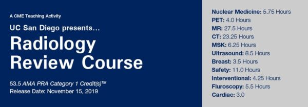 2019 Uc San Diego Presents Radiology Review Course - Medical Course Shop | Board Review Courses