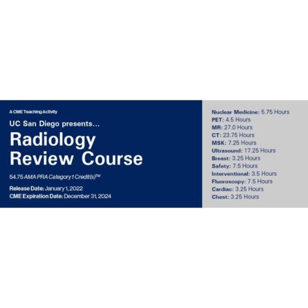 Ucsd Presents Radiology Review Course 2022 ( Videos) - Medical Course Shop | Board Review Courses