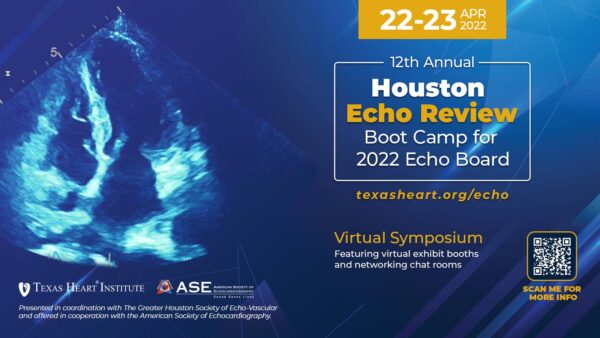 Texas Heart Institute 12Th Annual Houston Echo Review Boot Camp For Echo Board 2022 - Medical Course Shop | Board Review Courses