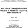 UCSF 17th Annual Osteoporosis New Insights in Research, Diagnosis, and Clinical Care 2020